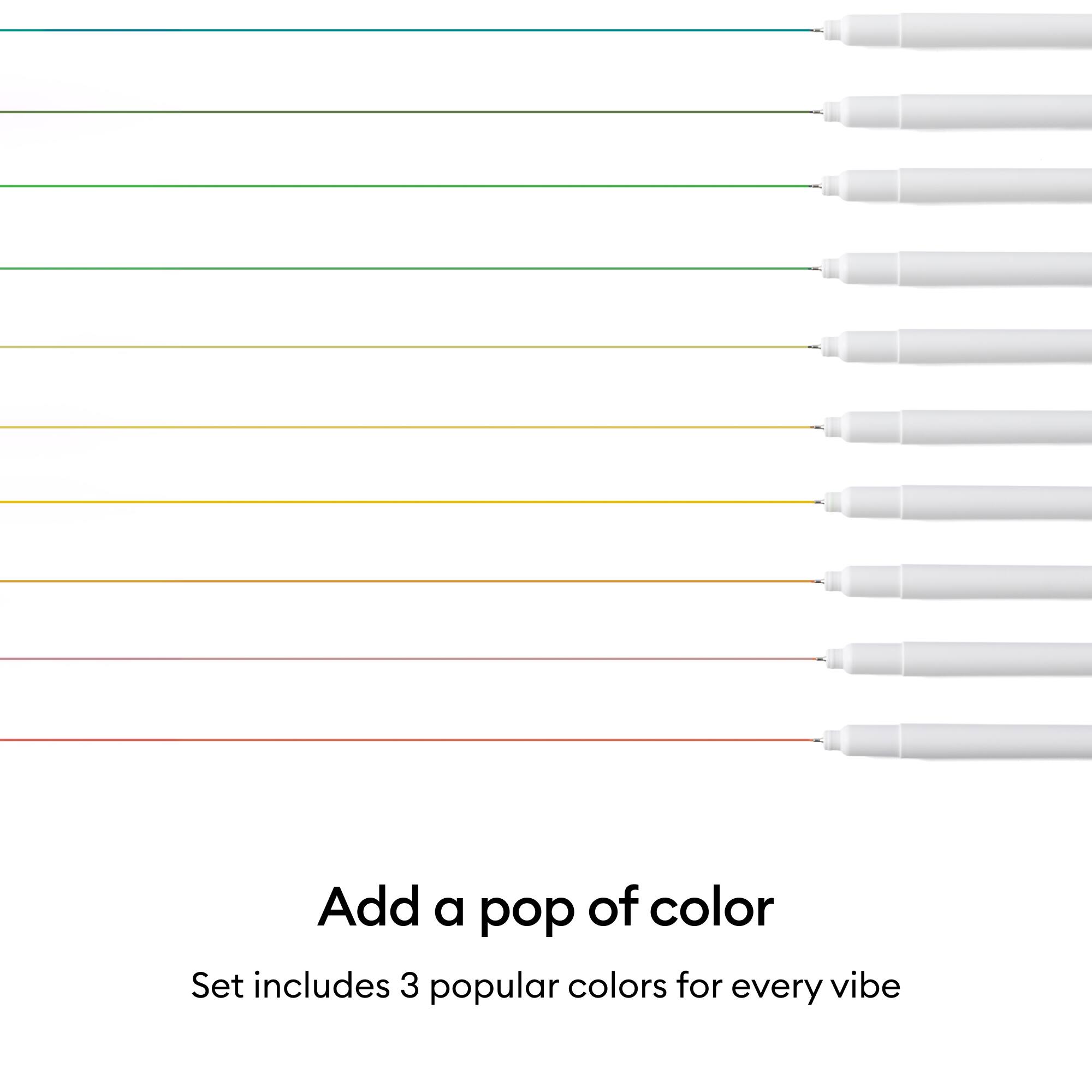 Cricut® 0.4mm Fine Point Classic Sampler Pen Set + Adapter